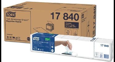 Tork servetten Expressnap Snack voor dispenser, 1-laags, 1125 per bundel