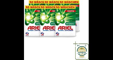 6 x Ariel – Waspoeder – Original – 3 kg – 50 wasbeurten - Wasstrips - Waspoeder - Vlekverwijdering - Waspoeder Wit - Waspoeder 3 Kg - Waspoeder 50 Wasbeurten