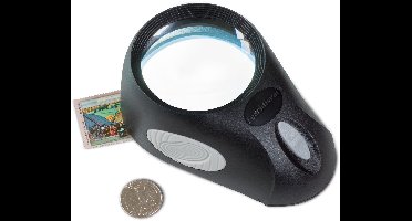 Standlupe "BULLAUGE" mit 5-facher Vergrößerung, 6 LED's, 3 Helligkeitsstufen