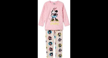 Minnie Mouse Coral-Fleece Pyjama - Maat 122/128 - Roze - Kind
