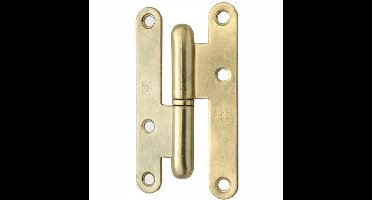 Stalen Deurscharnier 95x52x2mm Messing Rechts