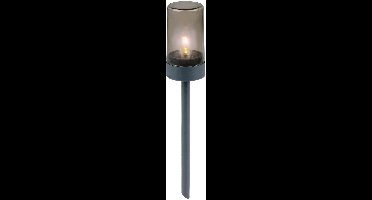 Grundig Solar Stake Tuinprikker - Set van 2 Stuks - Werkt op Zonne-energie - Automatisch Aan en Uit - Sfeervolle Tuinverlichting voor Buiten - Weerbestendig IP44 - Ø5 x H28 cm - Zwart