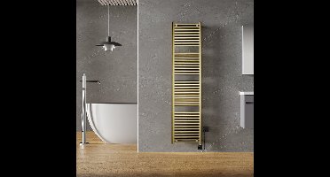 Wiesbaden Elara Elektrische Radiator Smart WiFi 181,7 x 45 cm - Geborsteld Messing