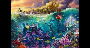 Schmidt puzzel Disney De Kleine Zeemeermin Ursula 1000 stukjes legpuzzel.