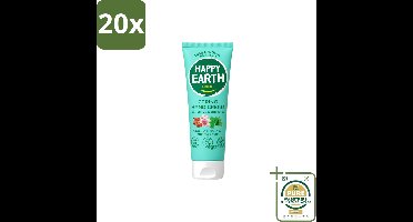 20 x Happy Earth – Handcrème – 100% Natuurlijk – 75 ml - Wasstrips - Natuurlijke Handcrème - Vegan Handcrème - Handcrème Voor Gevoelige Huid - Handcrème Met Amandel En Perzik - Handcrème Zonder Chemicaliën