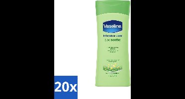 20 x Vaseline - Aloe Soothe - Bodylotion - Verfrissend - 400 ml - Voordeelverpakking - 20 stuks