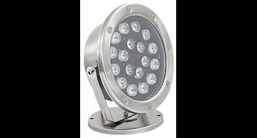 LED Zwembadverlichting - Opbouw Onderwaterspot - Rimo Hydran - 24W 2160lm - Natuurlijk Wit 4000K - IP68 - RVS - Rond
