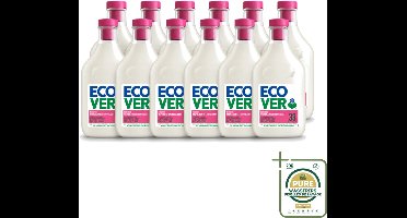 12 x Ecover - Wasverzachter - Appelbloesem & Amandel - 1 liter - Wasstrips - Wasverzachter Appelbloesem Amandel - Wasverzachter Natuurlijk - Wasverzachter Voor Gevoelige Huid - Wasverzachter Milieuvriendelijk - Wasverzachter Voor Kleding