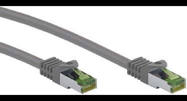 Goobay CAT 8.1 netwerkkabel 20 m grijs op RJ45, S/FTP ruwe kabel AWG 26 met koperen geleider en LSZH-mantel, voor 25G en 40G Ethernet