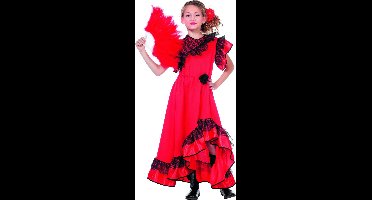 Spaanse jurk kind Carmen elite - Maat 128