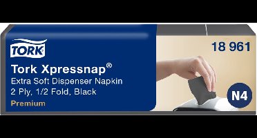 TORK Xpressnap dispenser-servetten, 213 x 165 mm, zwart