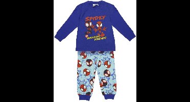 Spidey en zijn Geweldige Vrienden Pyjama Jongens – Blauwe Kinderpyjama met Lange Mouwen – Officieel Marvel