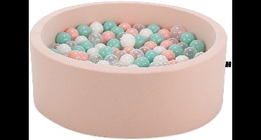 Skye Decor, Ballenbak met ballen, Bubble Pop 200 v1 - Pink, Katoen, Roze, 7 x 7 cm
