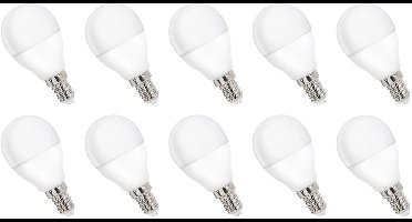 Spectrum LED Kogellamp E14 8W - 230V - 750 Lumen - 6000K Koud wit - Helder daglicht - Energiezuinig - 10 stuks