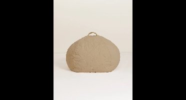 * Nobodinoz Landscape Gewatteerd Ronde Zitzak 65x40cm | Sesame
