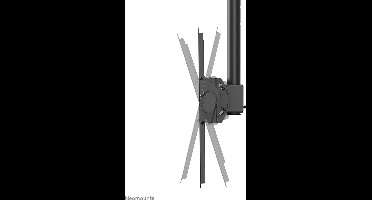 Neomounts CL35-440BL16L TV-plafondbeugel 94,0 cm (37) - 177,8 cm (70) Plafondhouder, In hoogte verstelbaar, Zwenkbaar