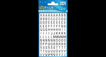Avery Etiketten cijfers en letters A-Z, 120 stuks, zwart op wit