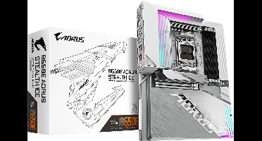 GIGABYTE AORUS B650E Stealth Ice - Moederbord ATX - Socket AM5 - AMD B650 - DDR5 - 2.5GBps LAN - Wi-Fi 7