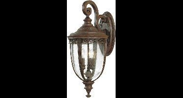 Bohemian Wandlamp - Steady Lighting - Metaal - Bohemian - E14 - L: 32.5cm - Voor Buiten - Woonkamer - Eetkamer - Brons
