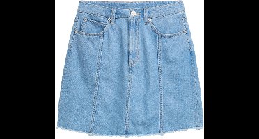 Tom Tailor Denim - Mini denim rok - Maat XL - Used Bleached Blue Denim