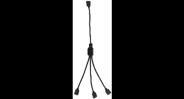 GELLDG ARGB Splitter - 5V 3-pins ARGB Splitter - 1 vrouwelijk naar 3 mannelijk - RGB Hub voor CPU-koelers en 5V ARGB-ventilatoren - 30 cm