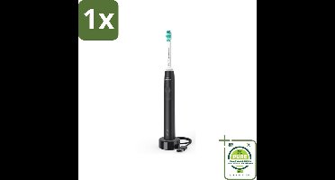1 x Philips Sonicare - Elektrische Tandenborstel - Power Series 3100 Zwart - HX3671/14 - Elektrische Tandenborstel - Philips Sonicare - Tandenborstel - Tandenplak Verwijderen - Sonische Technologie