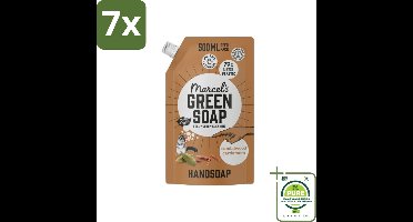 7 x Marcel’s Green Soap – Allesreiniger Navulling – Sandelhout & Kardemom – 500 ml - Grootverpakking - Handzeep Navulling - Sandelhout En Kardemom - Natuurlijke Handzeep - Biologische Handzeep - Duurzame Handzeep