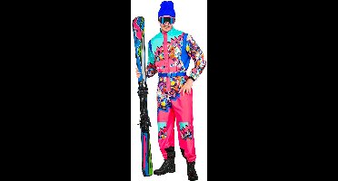 Fout ski pak snowboarder roze/lichtblauw