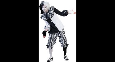 Funny Fashion - Pierrot Kostuum - Clown Classico - Man - - Maat 48-50 - Carnavalskleding - Verkleedkleding