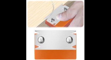 KARZO - Kantenfrees, Kantenplaner, Hout, Kantenfrees, Emmer, Antislip Handplaner, Fineer Kantenfrees voor Hout, PVC, ABS, Oranje Kleur