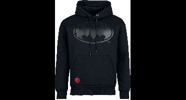 Batman Heat Logo – Black On Black Heren Trui met capuchon - zwart - S