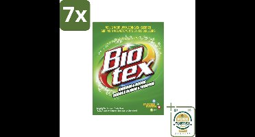 7 x Biotex Handwas & Inweek Poeder 720 gr - Grootverpakking - Handwas - Inweek Waspoeder - Biologisch Wasmiddel - Enzymen - Vuil Verwijderen