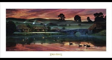 Lord of the Rings Art Print Return to the Green Dragon Inn 59 x 42 cm