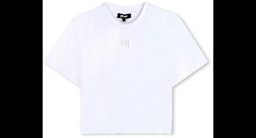 Dkny D62626 T-shirt Met Korte Mouwen Wit 12 Years Meisje