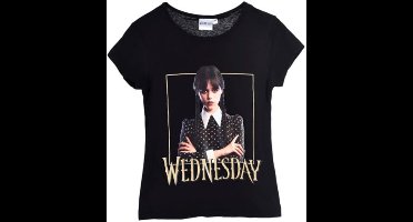 Woensdag Somber Zwart kort kinder-t-shirt, top 12 jaar / 152 cm