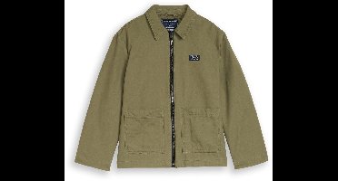 Tom Tailor - Overgangsjas van katoen - Maat 152 - tree moss green