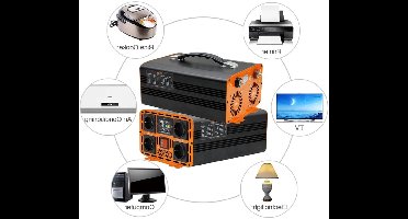 Pure Sinusomvormer – Omvormer – DC naar AC Converter – Zonne-energieomvormer – Spanningsomzetter – 5000W 24V – Continu Vermogen 2500W – Zuivere Sinusgolf Output