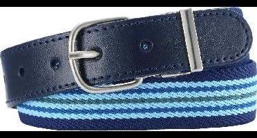 Playshoes Riem Elastisch Met Leder Gestreept Junior Navy Maat 65 Cm