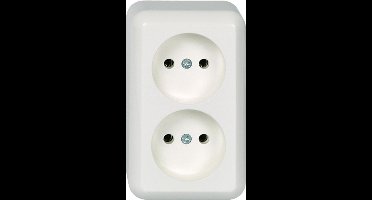 Stopcontact - Opbouw - 2V - Polarwit - Contura - Schneider Electric - 395904