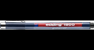 Edding 1800 Zwarte Profipen 0.1mm Fineliner
