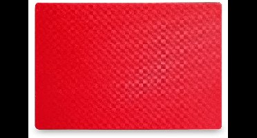 Cookinglife Snijplank HACCP - Vleesplank - Hakblok - Serving Tower - Snijplank van Kunststof - Rood - Vaatwasserbestendig - 45 x 30 cm