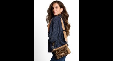 Tom Tailor - TTJAMILA schoudertas met luipaardprint - Maat ONESIZE - leo brown