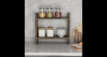 Skye Decor, Keukenplank, Denver - Walnut, Gemelamineerde spaanplaat, Walnoot, 34 x 30 x 10 cm