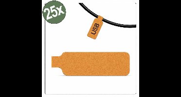 Quadrios 26CA795 26CA795 Kabeletiket 20 x 40 mm Kleur van het label: Oranje Aantal etiketten: 25