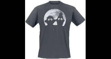 Sesame Street Ernie und Bert - Moonlight - Heavyweight Heren T-shirt - zwart - M