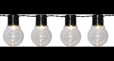 Best Season Solar Lichtslinger Partaj - 10 Bolvormige Lampen, Warm Wit Licht, Energiezuinig en Weerbestendig - Perfect voor Sfeervolle Buitenversiering op Balkon, Terras, Tuin of Feestdagen