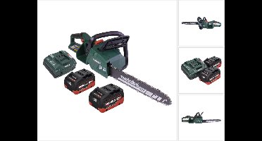 Metabo MS 36-18 LTX BL 40 Accu-kettingzaag 36 V ( 2x 18 V ) 40 cm 22 m/s borstelloos + 2x accu 8.0 Ah + lader