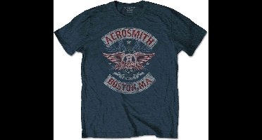 Aerosmith - Boston Pride Heren T-shirt - XL - Blauw