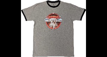 Van Halen - Circle Logo Heren T-shirt - S - Grijs