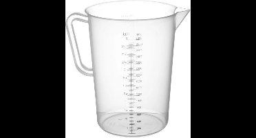 HENDI Maatbeker polypropyleen 3 liter met schaalverdeling en handvat